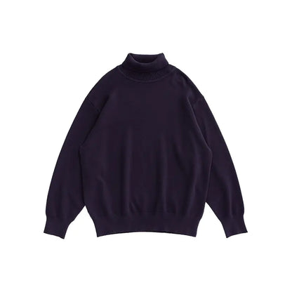 Loose Sweater with Bottoming Shirt Design