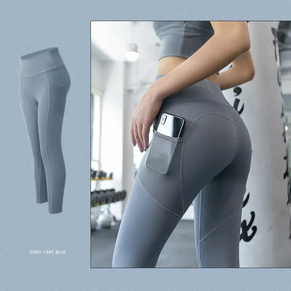 High-Waisted Elastic Hip Pants for Abdomen Support
