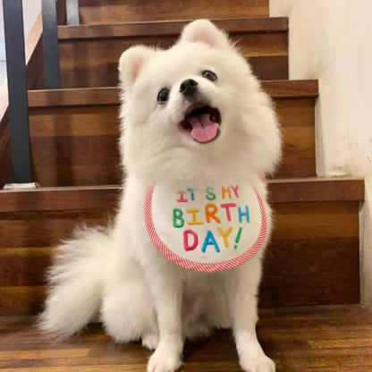 Embroidery Dog Bib and Saliva Towel for Pets