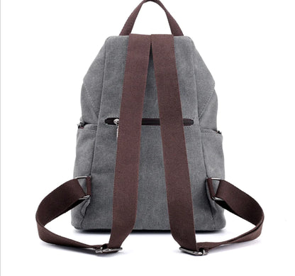 College Style Canvas Backpack and Tote Bag