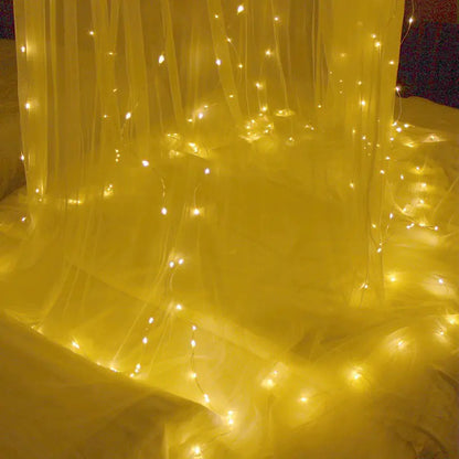 LED Curtain Lights, 3x3m Decorative Lights