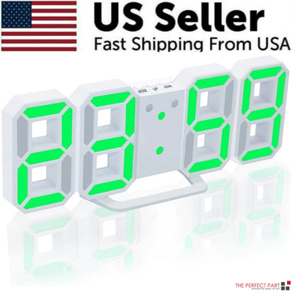 Digital 3D LED Big Wall Clock