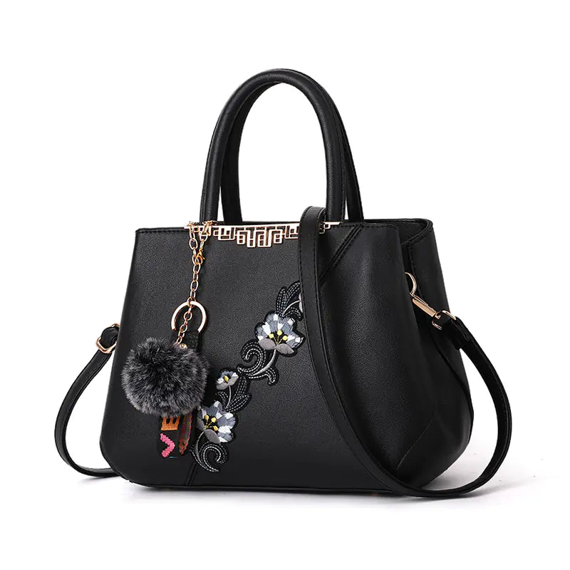 Fashionable Color-Block Women's Handbag and Shoulder Bag