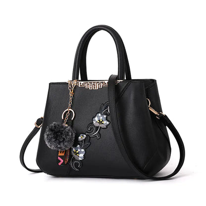 Fashionable Color-Block Women's Handbag and Shoulder Bag