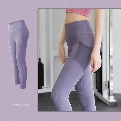 High-Waisted Elastic Hip Pants for Abdomen Support
