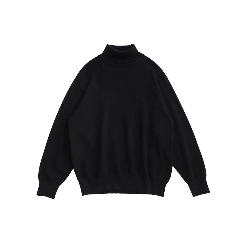 Loose Sweater with Bottoming Shirt Design