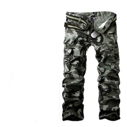 Fashionable Men's Camouflage Multi-pocket Cotton Pants