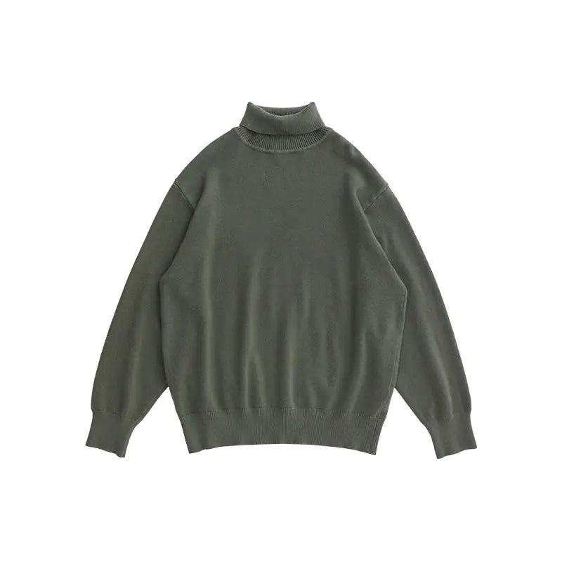 Loose Sweater with Bottoming Shirt Design