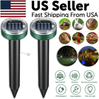 Solar Power Outdoor LED 2PK