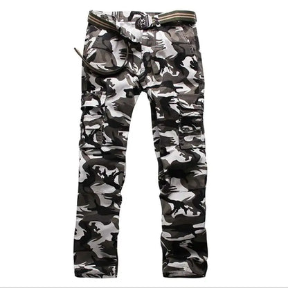 Fashionable Men's Camouflage Multi-pocket Cotton Pants