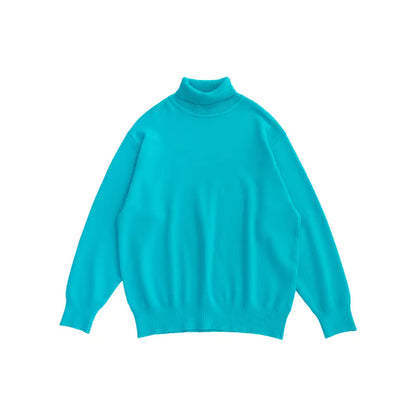 Loose Sweater with Bottoming Shirt Design