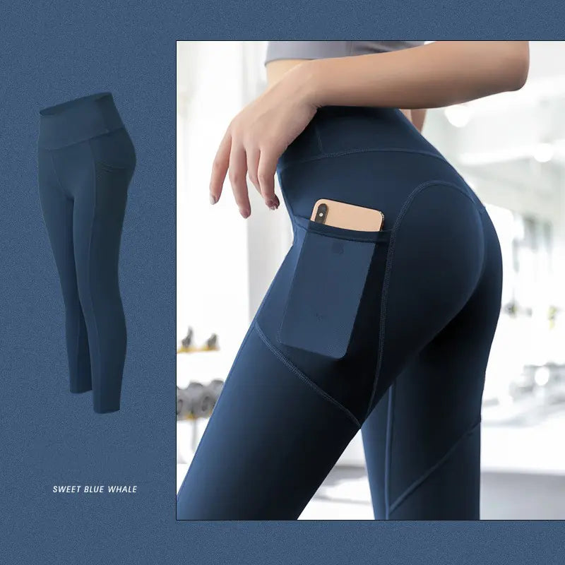 High-Waisted Elastic Hip Pants for Abdomen Support