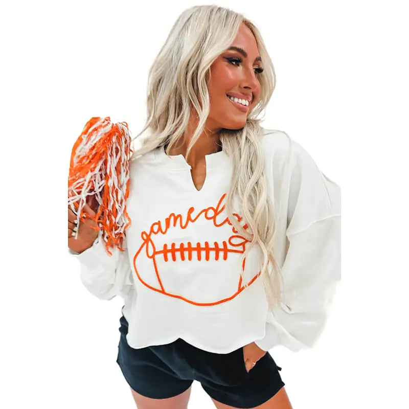 Embroidered Women's Fashion Short Sleeve Top