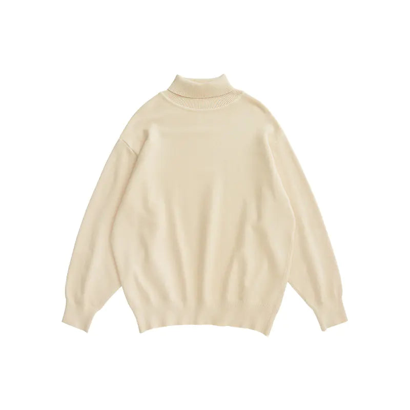 Loose Sweater with Bottoming Shirt Design
