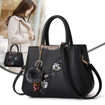 Fashionable Color-Block Women's Handbag and Shoulder Bag