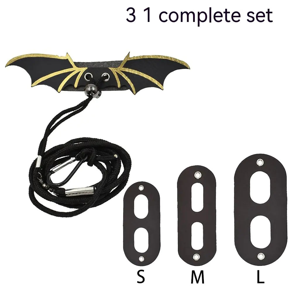 Lizard Pulling Rope Pet Toy with Leather Wings